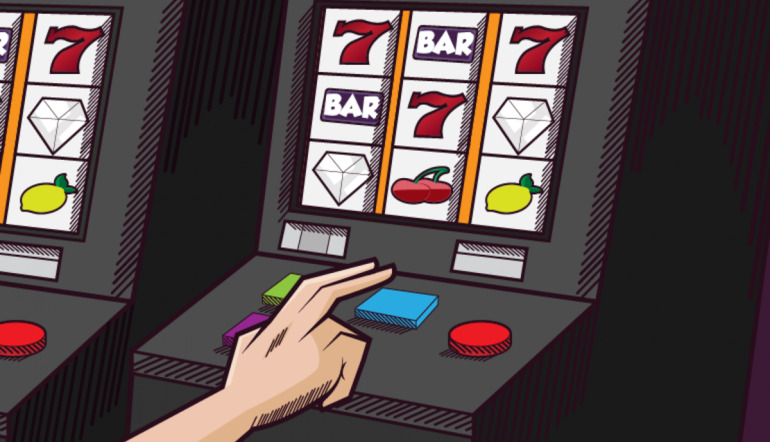 tragamonedas de tres rodillos