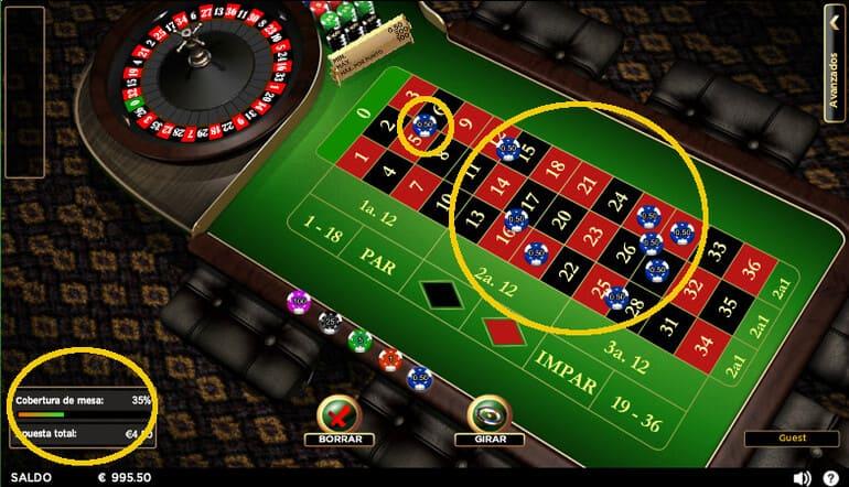 cuánto ganas en la ruleta si aciertas un número