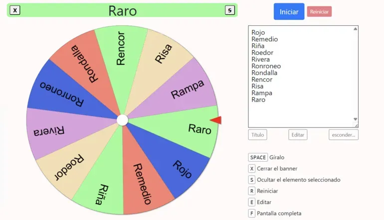 ruleta de palabras